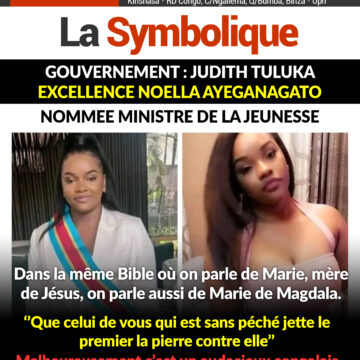 Le Gouvernement Suminwa Tuluka, Excellence Noëlla AYEGANAGATO nommée Ministre de la jeunesse