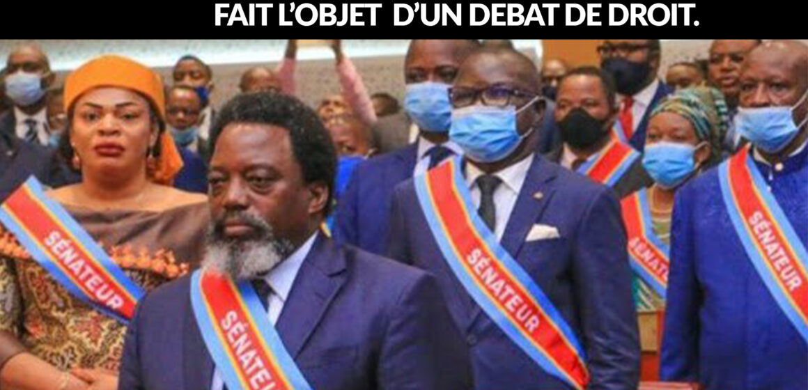 Kabila_senat_3 Sénat : bureau provisoire l’absence du sénateur a vie, joseph kabila fait l’objet d’un débat de droit.