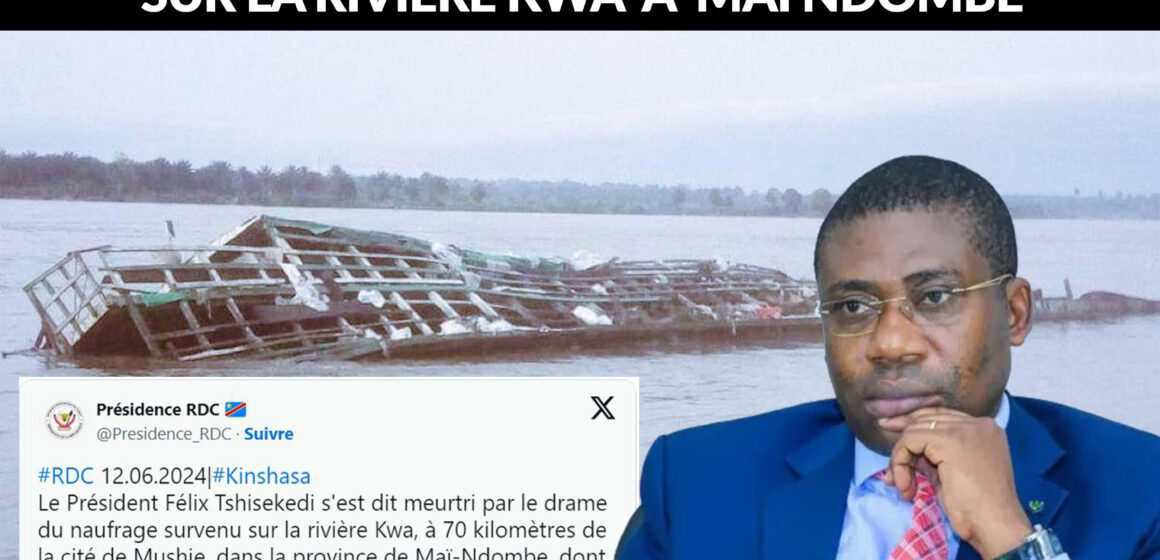 RDC : Plus de 80 disparus lors du naufrage sur la rivière Kwa à Maï Ndombe selon le bilan provisoire et plusieurs pertes de marchandises emportées