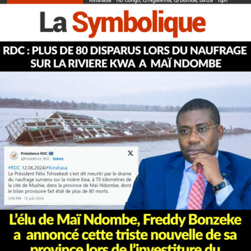 RDC : Plus de 80 disparus lors du naufrage sur la rivière Kwa à Maï Ndombe selon le bilan provisoire et plusieurs pertes de marchandises emportées