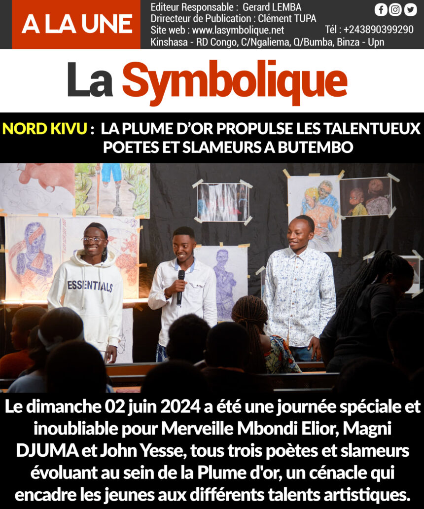 Nord Kivu : La plume d’or Propulse les talentueux poètes et slameurs à Butembo