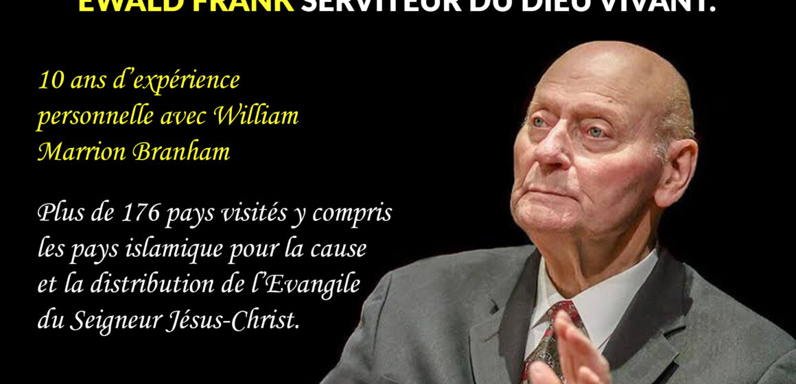 Allemagne : Décès du Missionnaire Ewald FRANK Serviteur du Dieu vivant à Krefeld.