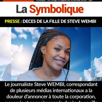 PRESSE : DECES DE LA FILLE DE STEVE WEMBI