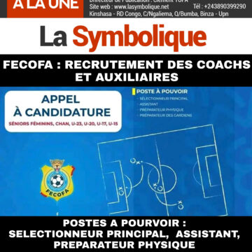 RDC: La FECOFA recrute pour les sélections nationales.