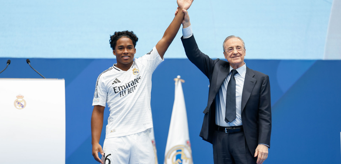 Superbe réception d’Endrick au Santiago Bernabéu