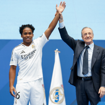 Superbe réception d’Endrick au Santiago Bernabéu