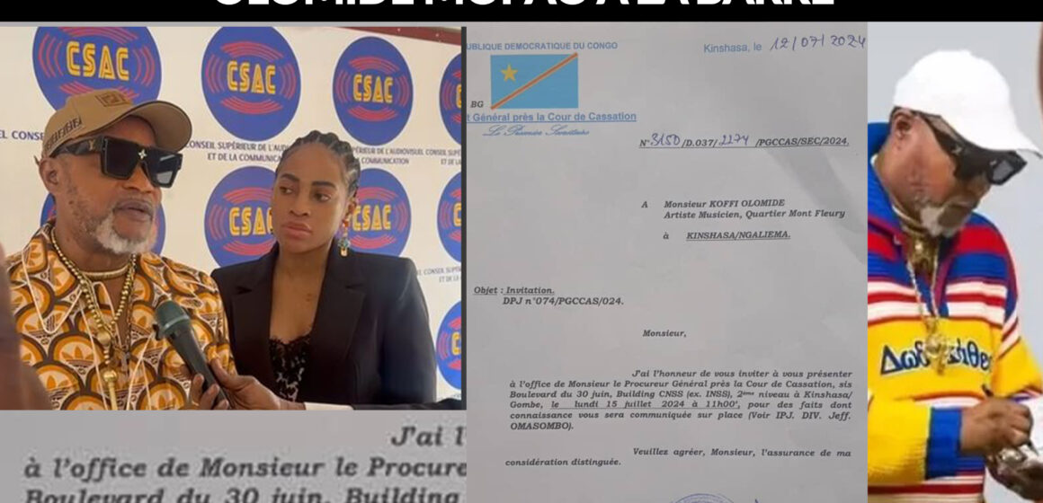 Après le CSAC , La Cassation appelle Olomide Mopao à la barre