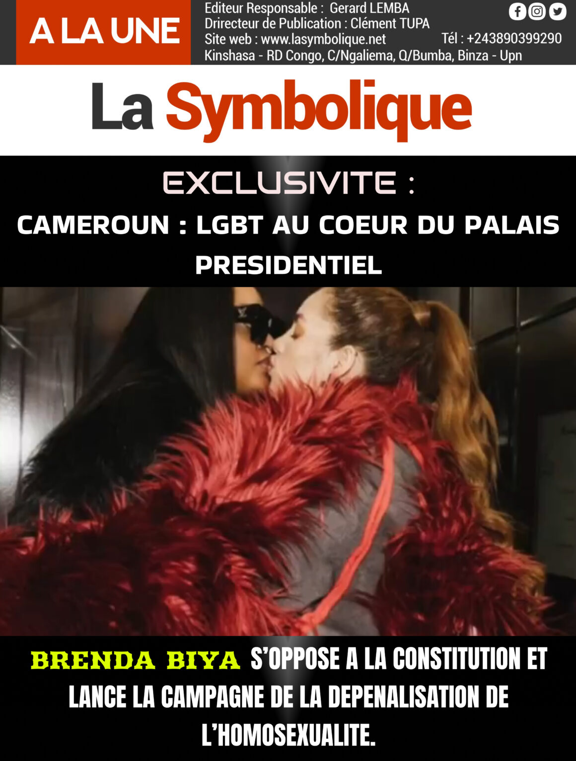 poster brenda LGBT encourage Brenda a lancé la dépénalisation depuis le Palais Présidentiel.