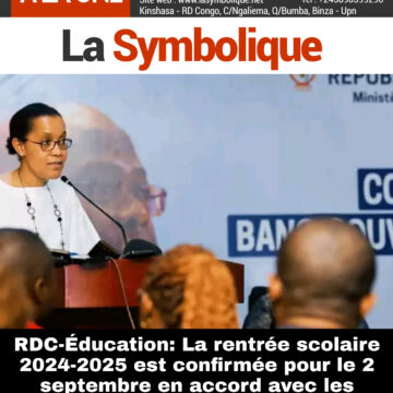 RDC-Éducation: La rentrée scolaire 2024-2025 est confirmée pour le 2 septembre en accord avec les enseignants.