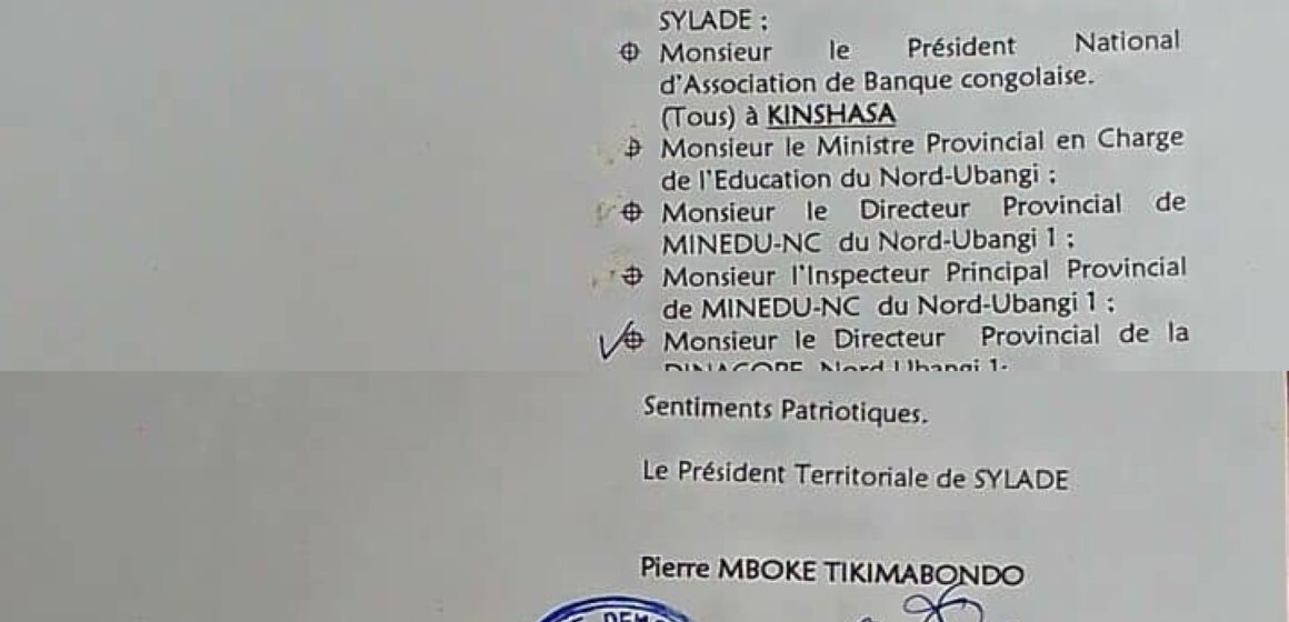 Enseignement : La rentrée scolaire 2024 très menacée au Nord Ubangi par les enseignants de Bosobolo réclamants 2 mois d’arriérés !