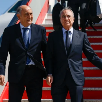Le président, avec l’équipe à Gran Canaria