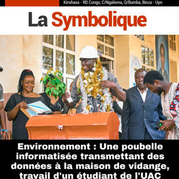 Environnement : Une poubelle informatisée transmettant des données à la maison de vidange, travail d’un étudiant de l’UAC Butembo