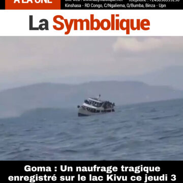 Goma : Un naufrage tragique enregistré sur le lac Kivu ce jeudi 3 octobre