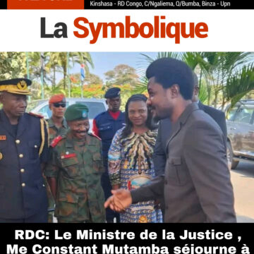 RDC : Le Ministre de la Justice, Me Constant Mutamba séjourne à Lubumbashi