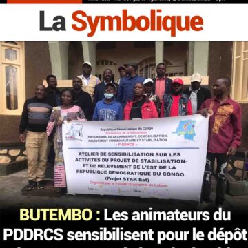 BUTEMBO : Les animateurs du PDDRCS sensibilisent pour le dépôt d’armes en vue de la paix durable