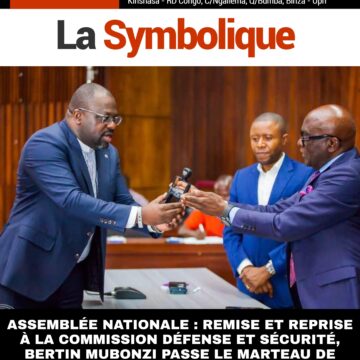 ASSEMBLÉE NATIONALE : REMISE ET REPRISE À LA COMMISSION DÉFENSE ET SÉCURITÉ, BERTIN MUBONZI PASSE LE MARTEAU DE COMMANDEMENT À RUBENS MIKINDO