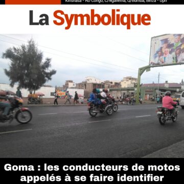 Goma : les conducteurs de motos appelés à se faire identifier pendant un court délai