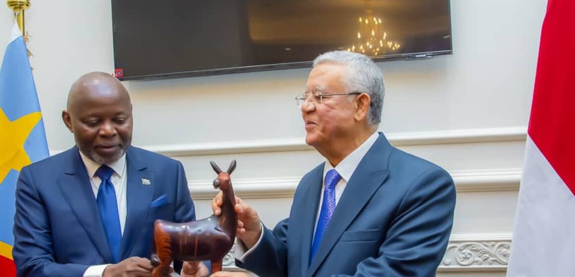 ASSEMBLÉE NATIONALE : LE PRÉSIDENT VITAL KAMERHE ET SON HOMOLOGUE ÉGYPTIEN HANAFI GUEBALI S’ACCORDENT SUR UN SOUTIEN PARLEMENTAIRE MUTUEL ENTRE LA RDC ET L’ÉGYPTE EN MATIÈRE DE LA COOPÉRATION INTERNATIONALE ET DU DÉVELOPPEMENT