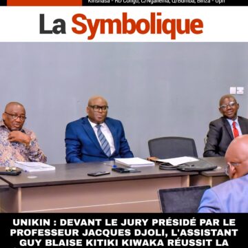 UNIKIN : DEVANT LE JURY PRÉSIDÉ PAR LE PROFESSEUR JACQUES DJOLI, L’ASSISTANT GUY BLAISE KITIKI KIWAKA RÉUSSIT LA DÉFENSE DE SON MÉMOIRE AVEC LA MENTION GRANDE DISTINCTION