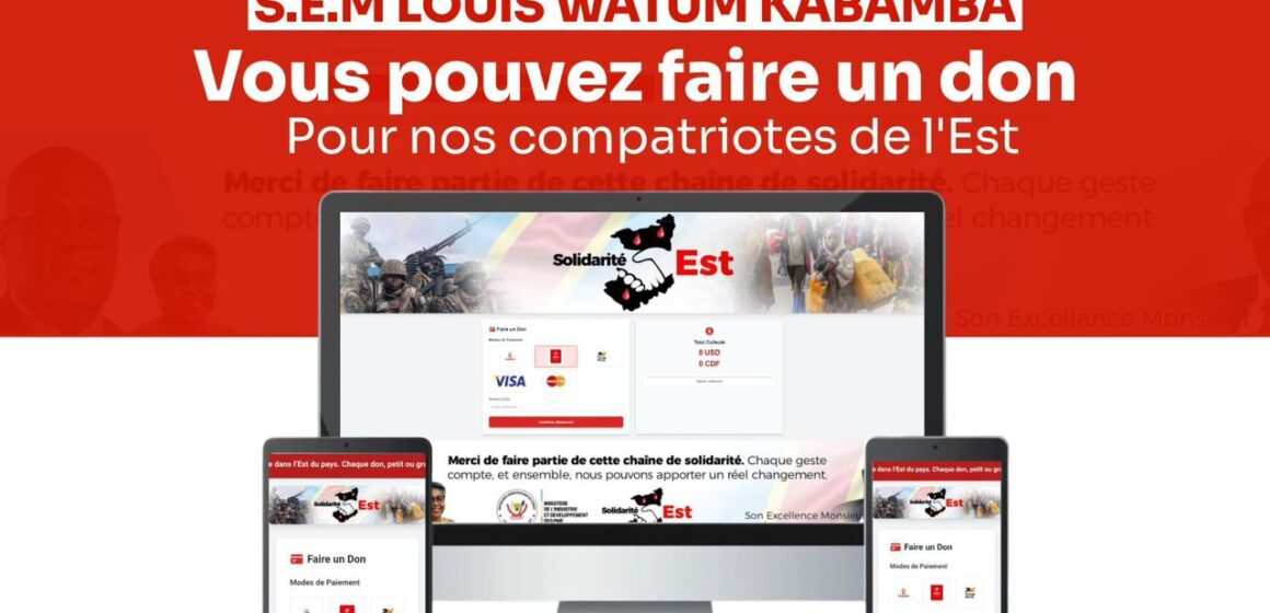 Mise en place d’une plate forme digitale de collecte des fonds par le Ministère pour soutenir les FARDC