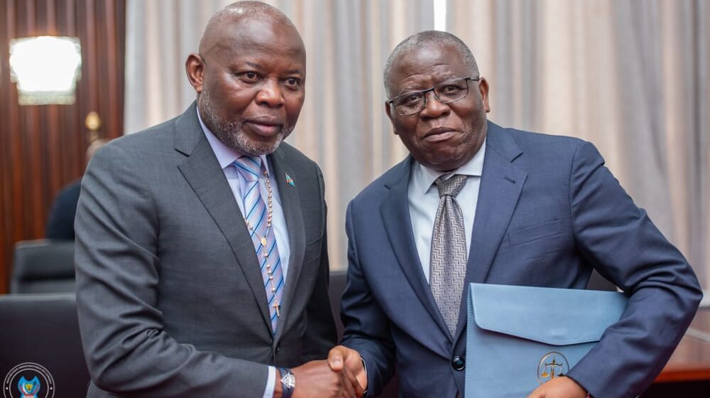 ASSEMBLÉE NATIONALE : LE PRÉSIDENT VITAL KAMERHE ET LE PREMIER PRÉSIDENT DE LA COUR DE COMPTE D’ACCORD POUR UNE COLLABORATION ÉTROITE ENTRE CES DEUX INSTITUTIONS