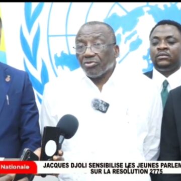 RDC : JACQUES DJOLI SENSIBILISE LES JEUNES PARLEMENTAIRES SUR LA RÉSOLUTION 2773