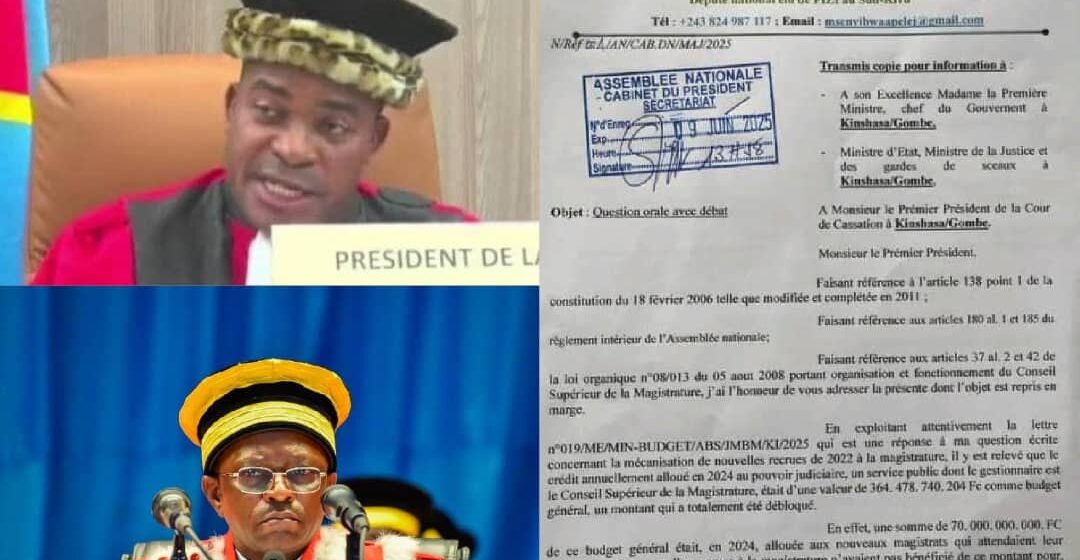 RDC – Affaire 7 millions de dollars destinés à la prise en charge des nouveaux magistrats : Les Présidents de la Cour de Cassation et de la Cour Constitutionnelle convoqués devant la Représentation Nationale !