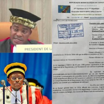 RDC – Affaire 7 millions de dollars destinés à la prise en charge des nouveaux magistrats : Les Présidents de la Cour de Cassation et de la Cour Constitutionnelle convoqués devant la Représentation Nationale !