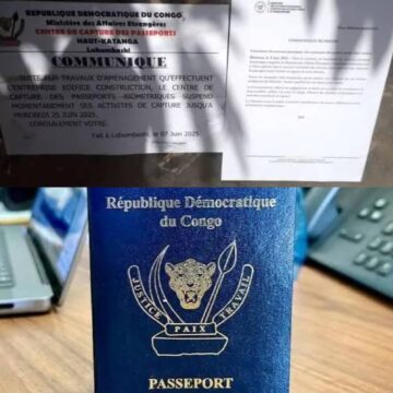 Lubumbashi : Suspension de la capture pour l’obtention des passeports biométriques !