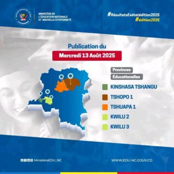 RDC : Les résultats de l’examen d’État pour ces provinces éducationnelles sont disponibles
