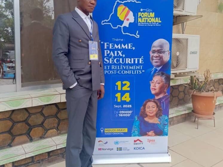 Mbuji-Mayi : « 8 ème édition du forum des journées nationales du genre, famille et de l&rsquo;enfant », le Nord-Ubangi valablement représenté par son Ministre de tutelle le doctorant Amédée-Gratias Gbatea Kundana !