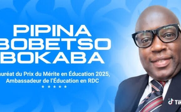 RDC : Bobetso Bokaba Pipina plébiscité Ambassadeur de l’Éducation par EDUPLUS