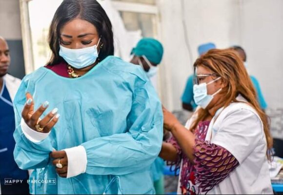 FUNA : Vacance Parlementaire mis à Profit.L&rsquo;elue de  proximité Christelle Vuanga en visite à l&rsquo;hôpital Sanatorium pour s&rsquo;imprégner de L&rsquo;urgence.  Docteur Mbwiti espérance Présent.