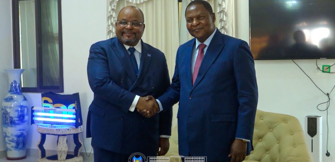 RDC-RCA : en marge de l’investiture du Président Touadéra, Aimé Boji Sangara reçu en audience CCAN.