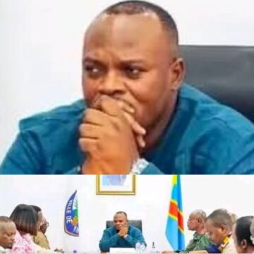 KINSHASA ,Montée de recrudescence de braquages à Kinshasa.Daniel Bumba donne un coup de poing sur la table.