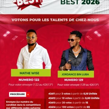 Nord-Kivu : la population appelée à soutenir Mathé Wise et Jordance Bin Luba au concours « Best of the Best » de Vodacom.