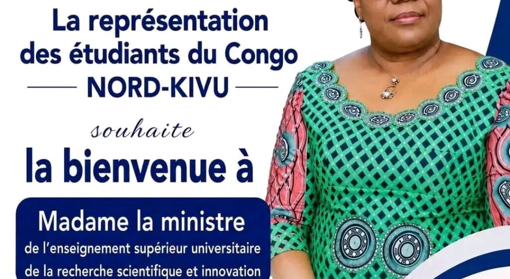 Nord-Kivu : Les étudiants invités à faire entendre leurs préoccupations auprès de la Ministre de l’ESURSI, en mission à Beni.