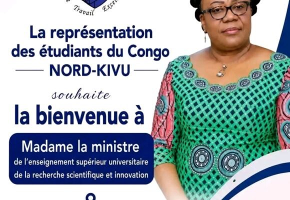 Nord-Kivu : Les étudiants invités à faire entendre leurs préoccupations auprès de la Ministre de l’ESURSI, en mission à Beni.