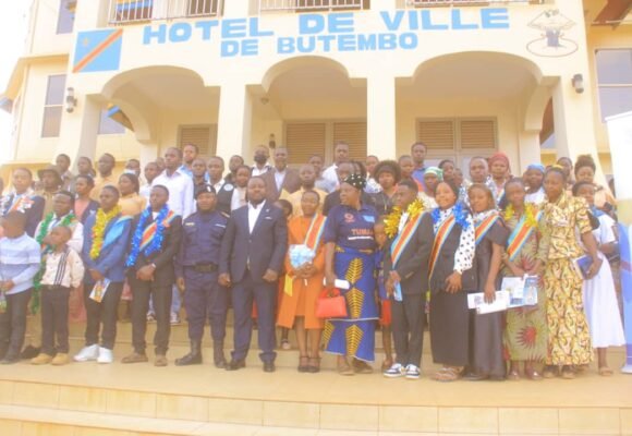 1000779512 Butembo : le nouveau Bureau du Parlement d’Enfants Butembo–Lubero officiellement investi pour le mandat 2026–2028.
